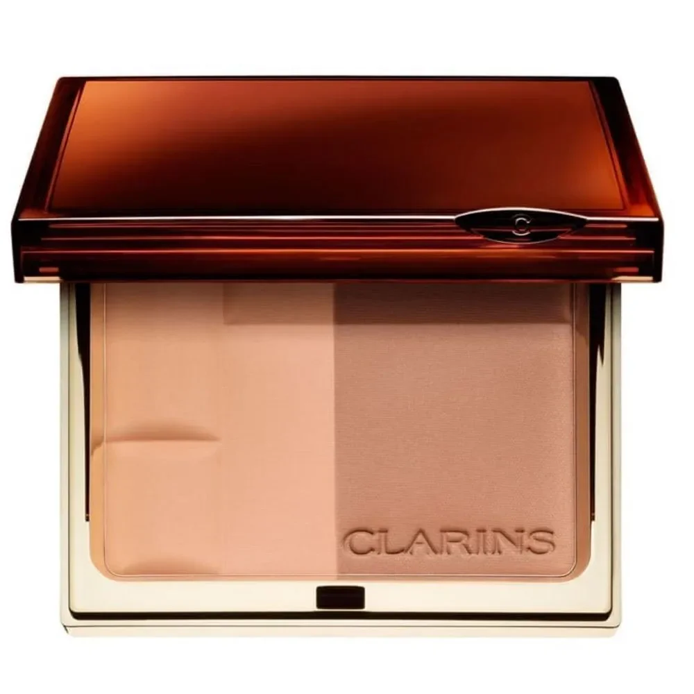 NIB Clarins Bronzing Duo Mineral Powder-light